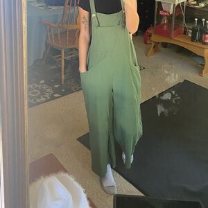 Green Overalls. Super comfy, brand new.